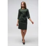 Платье FLFashion Агния ТПА 2683 42 зеленое повседневное до середины бедра: Вид Повседневные платья