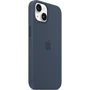 Чохол для iPhone Apple iPhone 14 Silicone Case with MagSafe - Storm Blue (MPRV3ZE/A): Матеріали Силикон