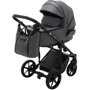 Коляска 2 в 1 Adamex Porto Light Экокожа SA-4 темно-серая (625715): Возможность установки люльки есть