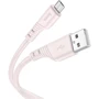 Кабель Hoco USB Cable to MicroUSB X97 Crystal 2.4A 1m Light Pink: Тип USB Cable - microUSB