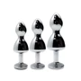 Анальная пробка Wooomy Lollypop Double Ball Metal Plug Blue S