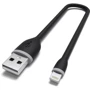 Кабель Satechi USB Cable to Lightning Flexible Charging 15cm Black (ST-FCL6B): Тип USB 2.0, Lightning