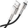 Кабель Baseus USB Cable to Lightning Cafule Metal 2.4A 25cm Black (CALJK-01): Довжина 0,25 м