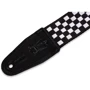 Гітарний ремінь LEVY'S MP-28 Print Series Guitar Strap (Black And White Checkered) фото 3