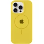 Чехол для iPhone Mobile Case Silicone Full Protective with MagSafe Yellow for iPhone 15 Plus