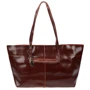 Женская сумка тоут Borsa Leather коричневая (10th581-brown): Пол Женский