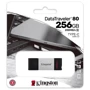 USB-флешка Kingston 256GB DataTraveler 80 Type-C Black (DT80/256GB): Максимальная скорость записи, МБ/с 60
