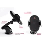 Держатель Adonit Car and Desk Holder Wireless Charging Bracket Black with Car Charger (3121-17-07-B): Тип автомобильный