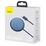 Зарядний пристрій Baseus Wireless Charger MagSafe Simple Mini 15W Blue (WXJK-H03) для iPhone 16 I 15 I 14 I 13 I 12 series фото 7