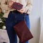 Подарочный набор INCARNE косметичка Муа + обложка на паспорт Amsterdam коричневый M: Материал Натуральная кожа