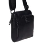 Мужская сумка через плечо Giorgio Ferretti черная (3481a-black): Фактура Матовая, Зернистая