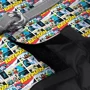 Шлея для собак мягкая WAUDOG Clothes c QR паспортом рисунок Бэтмен комикс S1 обхват груди 40-45 см обхват шеи 29-31 см (1011-4005) фото 2