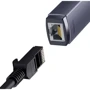 Адаптер Baseus Adapter Lite Series USB to RJ45 Ethernet 1000Mbps Black (WKQX000113) фото 6