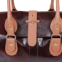 Женская сумка саквояж Laskara коричневая (LK-DD233-choco-cognac): Застежка Магнитная