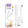 Кабель Hoco USB Cable to MicroUSB X97 Crystal 2.4A 1m Light Gray фото 3