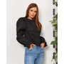 Блуза ISSA PLUS SA-279 44 черная с длинным рукавом