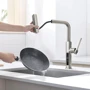 Смеситель для кухни Lefton Waterfall & Pull-Out Kitchen Faucet with Temperature Display-KF2209 Brushed Nickel: Вид монтажа Врезной