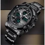 Наручний годинник Skmei Molot Limited AllBlack 1210: Тип циферблата Комбинированный (аналого-цифровой)