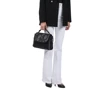 Женская сумка-сэтчел Guess Khatia Top Handle Flap черная (HWQM8381200-BLA): Пол Женский