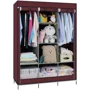 Шкаф Stenson тканевый раскладной 130х45х175 см бордовый (R93320 wine red) фото 4