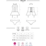 Комплект Obsessive 859-COR-1 corset, S/M