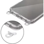 Чехол для iPhone Epic TPU Transparent with Straps Red/White for iPhone 15 Pro Max: Цвет красный