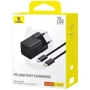 Зарядное устройство Baseus USB-C Wall Charger GaN5 mini 1C 20W with USB-C Cable Black (P10110900113-00) фото 7