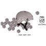 Детский защитный шлем Scoot&Ride коричневый с фонариком (SR-181206-BROWNLINES) фото 6