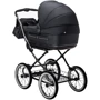 Коляска 2 в 1 классическая Roan Marita Prestige (14" черные колеса, черная рама) P231 графит - графитовая (кожа) перламутр (624732): Количество блоков 1