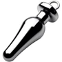 Анальная пробка Tom of Finland Weighted Aluminum Plug with Pull Ring, 13.5см