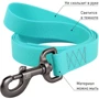 Поводок WAUDOG Waterproof для собак водостойкий светящийся бирюзовый 20 ммx1.83 м: Ширина 20 мм