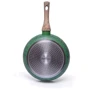 Сковорода Fissman Malachite 20x4.5 см (4310): Додатково Ручка с отверстием для подвешивания, Ненагревающаяся ручка, Индукционное дно