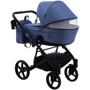 Коляска 2 в 1 Bair Kiwi Soft BKS-43 синій: Матеріал коліс резина