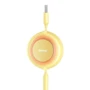 Кабель Baseus USB Cable to Micro USB/Lightning/Type-C Bright Mirror 2 Series 3.5A 1.1m Yellow (CAMJ010011) фото 6