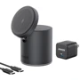 Зарядное устройство ANKER Wireless Charger MagSafe PowerWave Mag-Go 2-in-1 Dock Black (B2568311) for iPhone 16 I 15 I 14 I 13 I 12 series: Кабель в комплекте USB-C