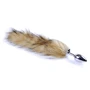 Анальная пробка с коричневым хвостиком Boss Series Fox Tail XL