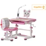 Комплект Evo-kids (стул+стол+полка+лампа) BD-04 P (XL) Teddy c лампой
