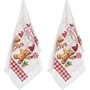 Рушник Подарунковий набір рушників у коробці Ardesto Christmas Gingerbread, 2 шт, червоний (ART3863HGB)