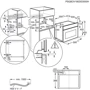 Духова шафа електрична AEG KMK721880B: Розміри 59.5x56.7x45.5 см