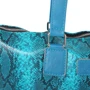 Жіноча сумка тоут Laskara блакитна (LK-20289-turquoise-snake): Тип Сумки
