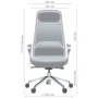 Кресло AMF Luis Dark Grey/Black (547014): Тип для руководителей