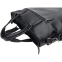 Мужская конференц-сумка Borsa Leather черная (10t098-black): Фактура Матовая, Зернистая