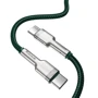 Кабель Baseus Cable USB-C to USB-C Cafule Metal 100W 2m Green (CATJK-D06): Длина 1 м