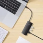 Адаптер Baseus Adapter Lite Series USB-C to 3xUSB3.0+USB-C+HDMI Black (WKQX040001) фото 7