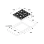 Варочная поверхность ASKO HG1666AB: Размеры для встраивания 560x490 мм