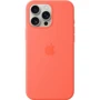 Чохол для iPhone Apple iPhone 16 Pro Max Silicone Case with MagSafe - Tangerine (MDGX4ZM/A): Матеріали Силикон