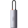 Адаптер Baseus Adapter USB-C to 3xUSB3.0+HDMI+USB-C Gray (CAHUB-CX0G): Дополнительные разъемы USB-C, HDMI, USB OTG