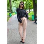 Брюки FLFashion Торнадо ХБТ 3231 48 бежевые: Вид Брюки