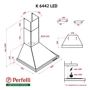 Вытяжка Perfelli K 6442 BL LED: Тип воздухоочистителя Рециркуляция, Отвод