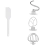 Миксер Тестомес Adler AD 4226 white: Материал чаши Нержавеющая сталь